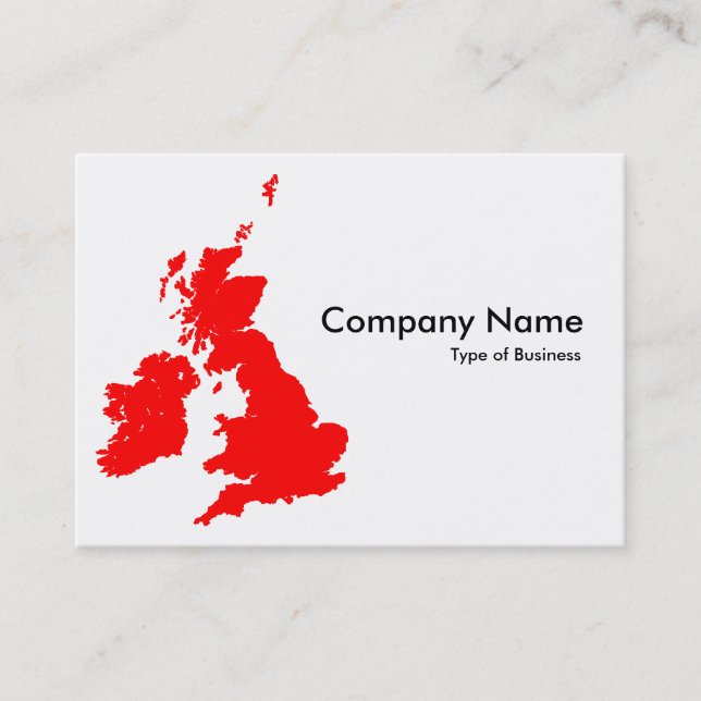 Tarjeta De Visita Islas Británicas - Rojo (Anverso)