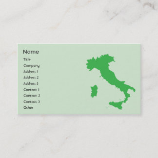 Tarjeta De Visita Italia - Negocios