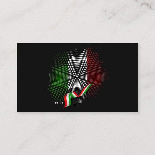 Tarjeta De Visita Italian flag (Anverso)
