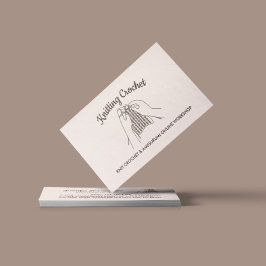 Tarjeta De Visita Ivory Rubor Hobby hecho a mano Amigurumi Crochet K