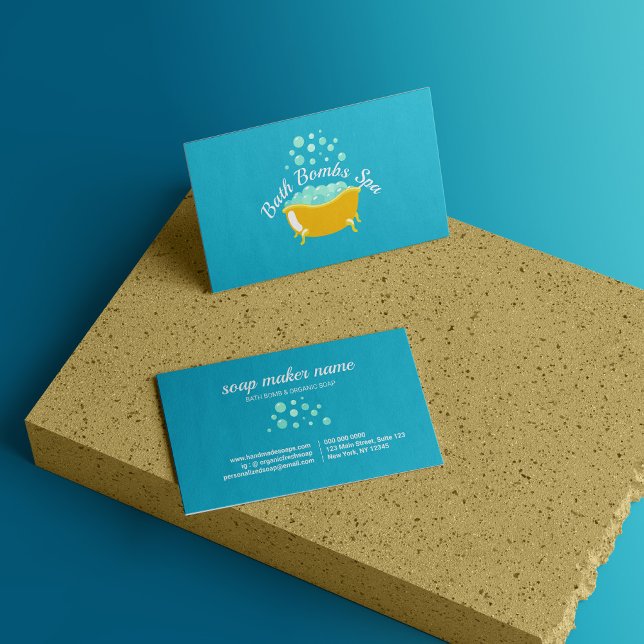 Tarjeta De Visita Jabón de baño Bubbles Shampoo (Bathtub Soap Bubbles Shampoo Business Card)