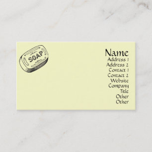 Tarjeta De Visita Jabón de cosecha