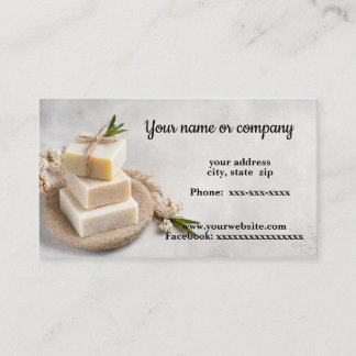 Tarjeta De Visita Jabón orgánico