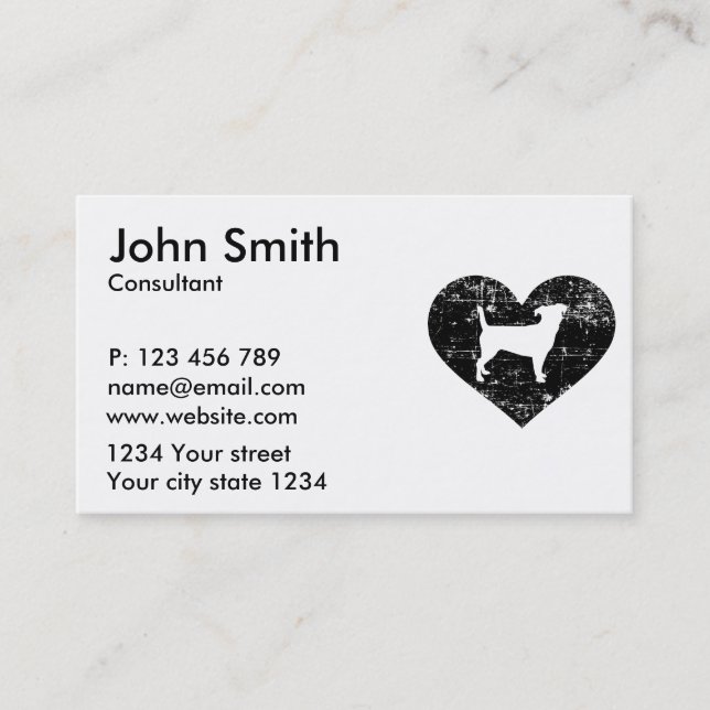 Tarjeta De Visita Jack Russell Terrier (Anverso)
