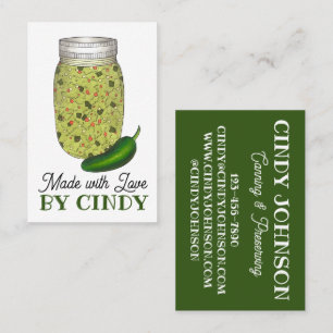 Tarjeta De Visita Jalapeno Jalapeño Relish Hot Pepper Fantasía