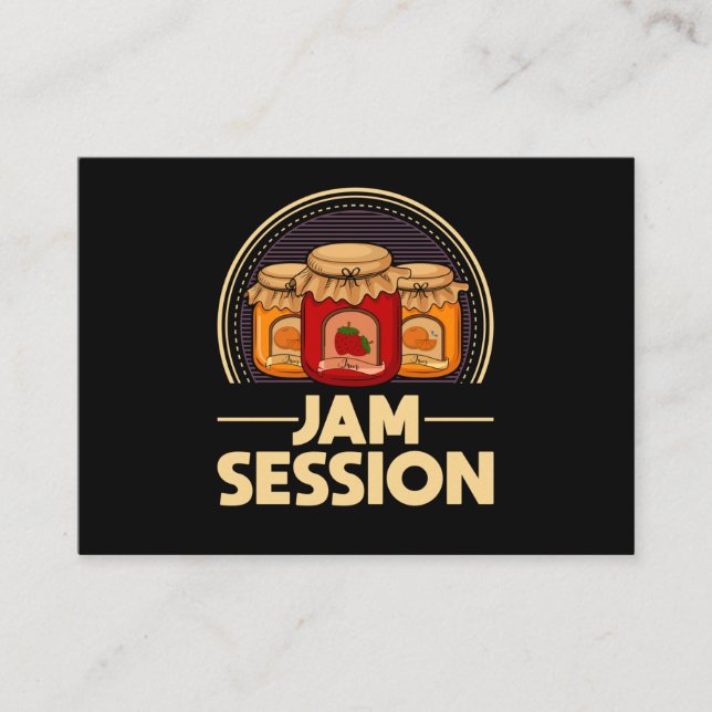 Tarjeta De Visita Jam Session Music Pun Jelly Lover (Anverso)