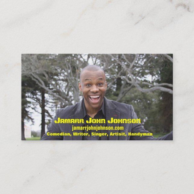 Tarjeta De Visita Jamarr Juan Johnson (Anverso)