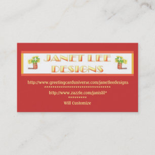 Tarjeta De Visita Janet Lee Designs