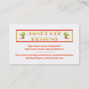 Tarjeta De Visita Janet Lee Designs-Business Card