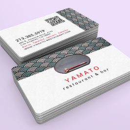 Tarjeta De Visita Japanese Asian Restaurant Chef Catering