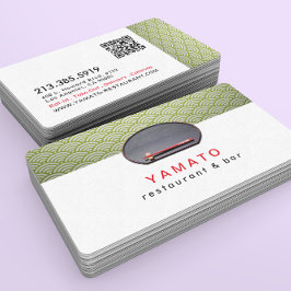 Tarjeta De Visita Japanese Asian Restaurant Chef Catering