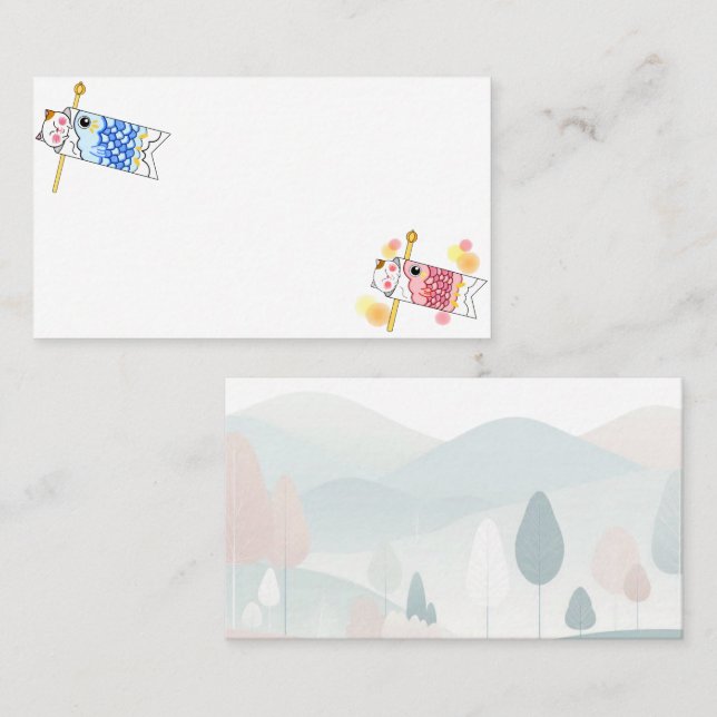 Tarjeta De Visita Japanese　Traditional　Vintage (Anverso / Reverso)