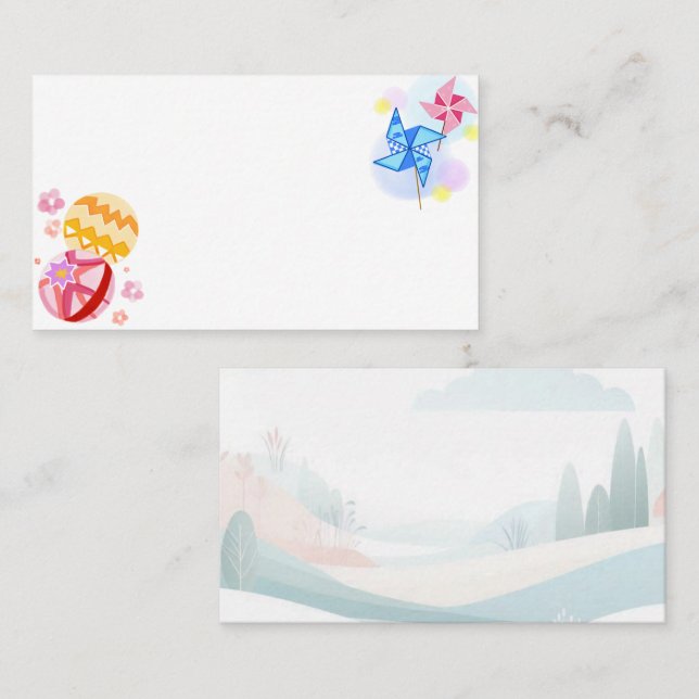 Tarjeta De Visita Japanese　Traditional　Vintage　 (Anverso / Reverso)