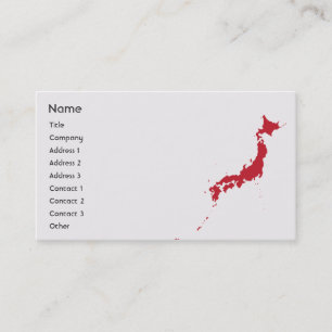 Tarjeta De Visita Japón - Negocios