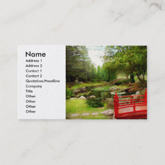 Tarjeta De Visita Japonés - Armonía y Naturaleza
