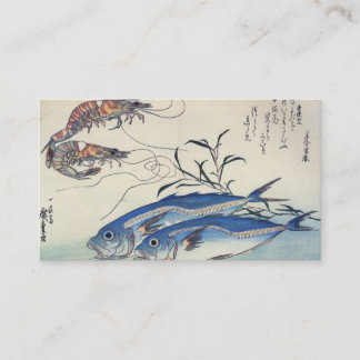 Tarjeta de visita JAPONESA de los PESCADOS y del