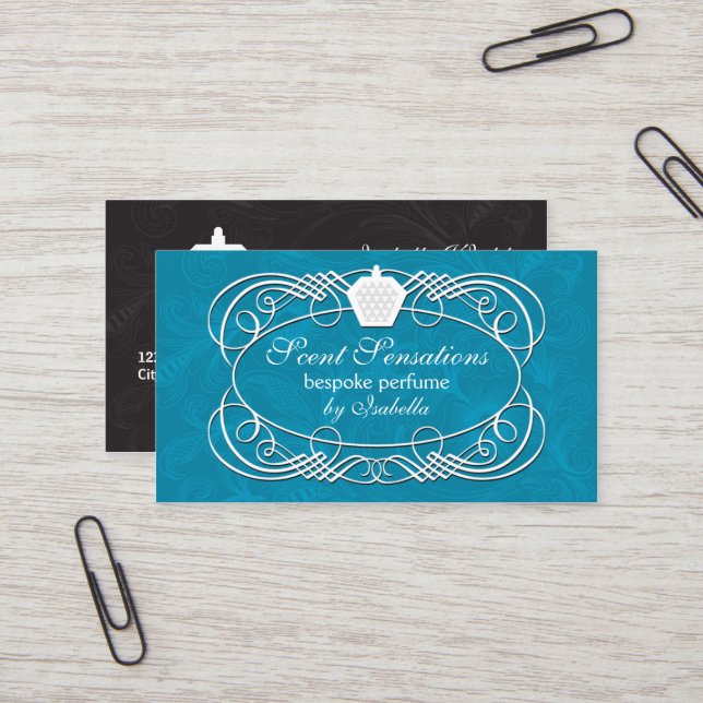 Tarjeta De Visita Jar de cristal elegante (Anverso/Reverso In Situ)