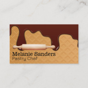 Tarjeta De Visita Jarabe de wafer y chocolate   Rolling Pin