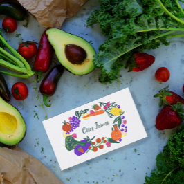 Tarjeta De Visita JARDÍN AGRÍCOLA Jardín moderno y paisajista Veg