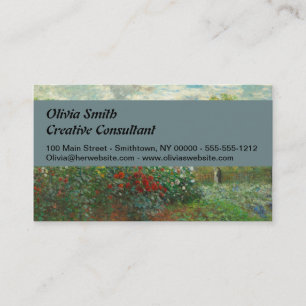 Tarjeta De Visita Jardín de artistas de Monet en Argenteuil Pintura