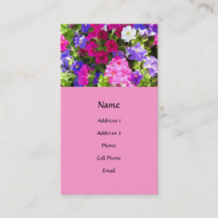 Tarjeta De Visita jardín de flores