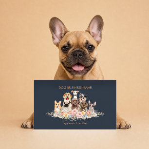 Tarjeta De Visita Jardín de Infancia para Cachorros Nuevo Entrenador
