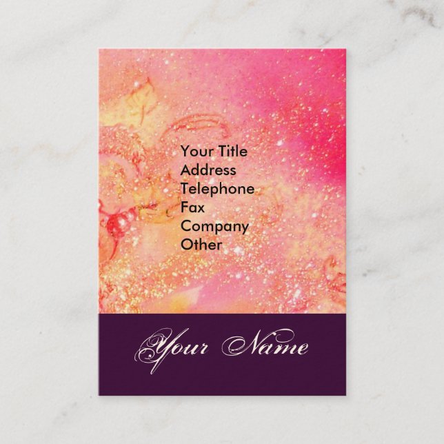 TARJETA DE VISITA JARDÍN DE LA ESTRELLA DE SOMBRAS PERDIDAS MONOGRAM (Anverso)