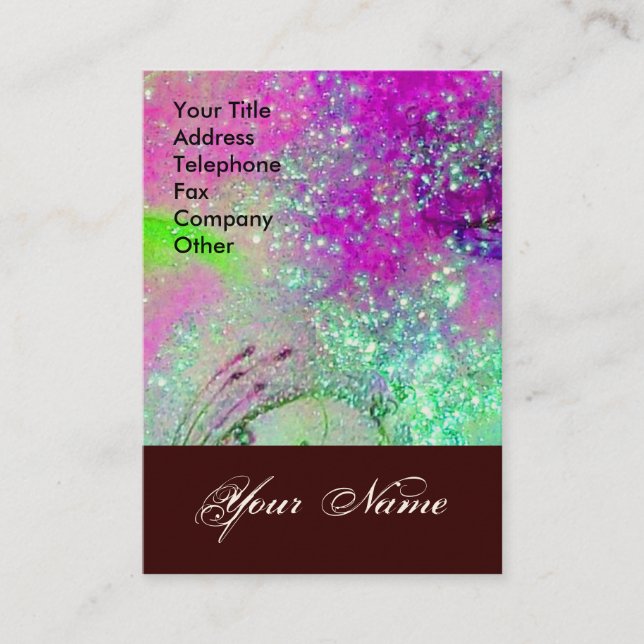 TARJETA DE VISITA JARDÍN DE LA ESTRELLA DE SOMBRAS PERDIDAS MONOGRAM (Anverso)