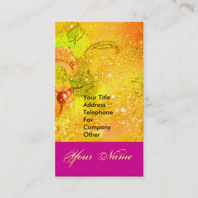 TARJETA DE VISITA JARDÍN DE LA ESTRELLA DE SOMBRAS PERDIDAS MONOGRAM (Anverso)