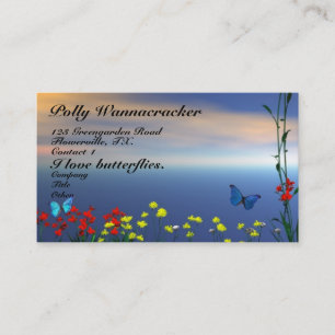 Tarjeta De Visita Jardín de la mariposa