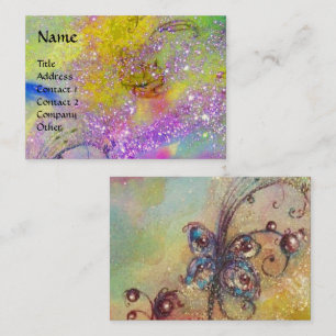 TARJETA DE VISITA JARDÍN DE LA PLANTA DE MARIPOSAS MÁGICAS PERDIDAS