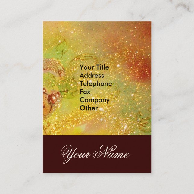 TARJETA DE VISITA JARDÍN DE LAS SOMBRAS PERDIDAS - ESTRELLA DE POLVO (Anverso)