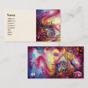 TARJETA DE VISITA JARDÍN DE LAS SOMBRAS PERDIDAS, ESTRELLAS MÍSTICAS