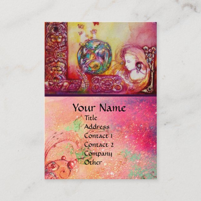 TARJETA DE VISITA JARDÍN DE LAS SOMBRAS PERDIDAS - FERIA Y MARIPOSAS (Anverso)