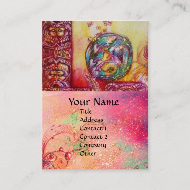 TARJETA DE VISITA JARDÍN DE LAS SOMBRAS PERDIDAS - FERIA Y MARIPOSAS (Anverso)