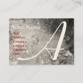 TARJETA DE VISITA JARDÍN DE LAS SOMBRAS PERDIDAS - MONOGRAMA DE LA M