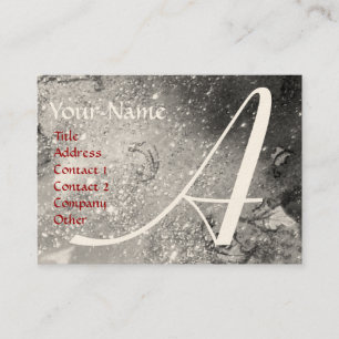 TARJETA DE VISITA JARDÍN DE LAS SOMBRAS PERDIDAS - MONOGRAMA DE LA M