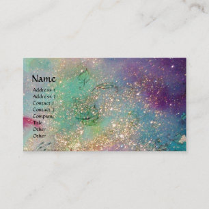 Tarjeta De Visita JARDÍN DE LAS SOMBRAS PERDIDAS / NOCHE Y verde azu