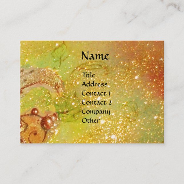 TARJETA DE VISITA JARDÍN DE LAS SOMBRAS PERDIDAS - SERPIENTES Y IGUA (Anverso)