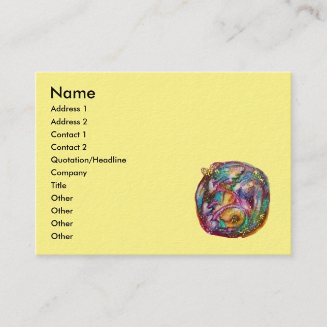 TARJETA DE VISITA JARDÍN DE LAS SOMBRILLAS PERDIDAS / FERIA Y MARIPO