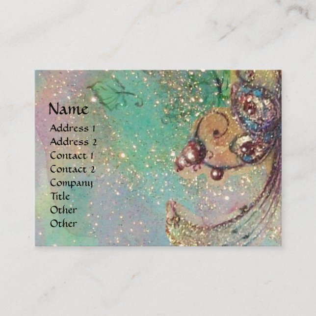 TARJETA DE VISITA JARDÍN DE LAS SOMBRILLAS PERDIDAS / FERIA Y MARIPO (Anverso)