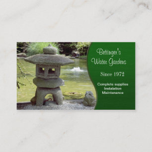 Tarjeta De Visita Jardín del Agua