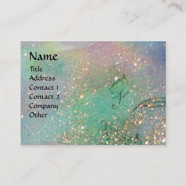 TARJETA DE VISITA JARDÍN DEL MONOGRAMA DE LA MARIPOSA SOMBRA PERDIDA (Anverso)