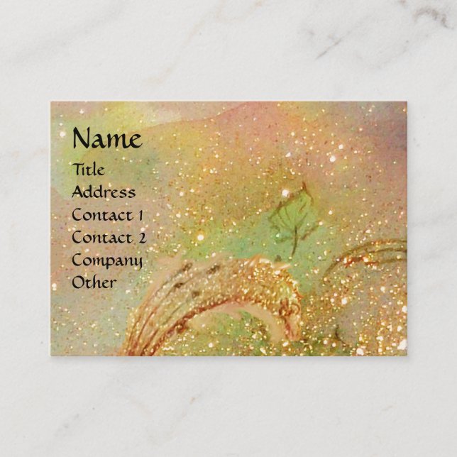 TARJETA DE VISITA JARDÍN DEL MONOGRAMA DE LA MARIPOSA SOMBRA PERDIDA (Anverso)