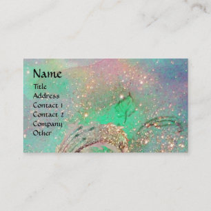 TARJETA DE VISITA JARDÍN DEL MONOGRAMA DE LA MARIPOSA SOMBRA PERDIDA