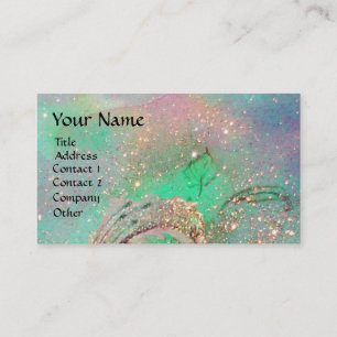 TARJETA DE VISITA JARDÍN DEL MONOGRAMA DE LA MARIPOSA SOMBRA PERDIDA