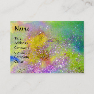 TARJETA DE VISITA JARDÍN DEL MONOGRAMA DE LA MARIPOSA SOMBRA PERDIDA