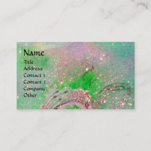 TARJETA DE VISITA JARDÍN DEL MONOGRAMA DE LA MARIPOSA SOMBRA PERDIDA