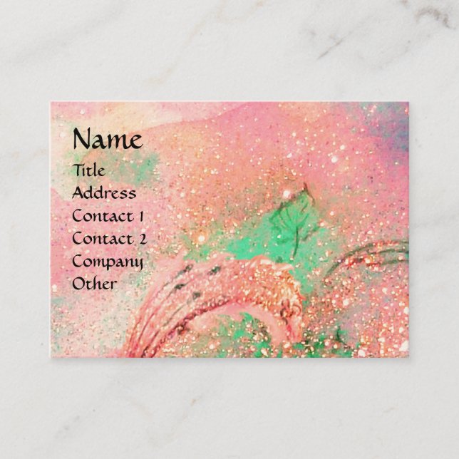 TARJETA DE VISITA JARDÍN DEL MONOGRAMA DE LA MARIPOSA SOMBRA PERDIDA (Anverso)