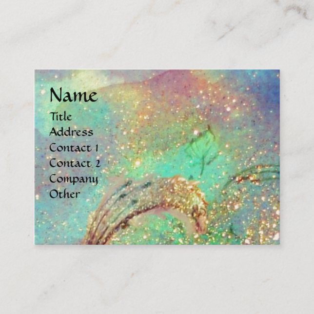 TARJETA DE VISITA JARDÍN DEL MONOGRAMA DE LA MARIPOSA SOMBRA PERDIDA (Anverso)